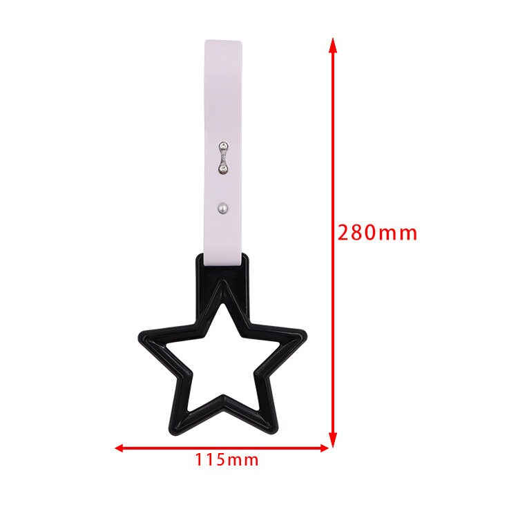 Brand New Star Handle Black JDM TSURIKAWA Ring Subway Train Bus Handle Strap Charm Drift