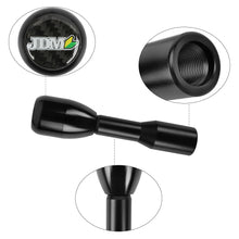 Load image into Gallery viewer, Brand New Universal Real Carbon Sticker JDM Aluminum Manual Gear Stick Black Shift Knob M8 M10 M12 &amp; Black Shifter Extender Extension