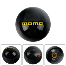 Load image into Gallery viewer, Brand New Universal Momo JDM Black Pearl 54mm Round Ball SHIFT KNOB M8 M10 M12