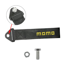 Load image into Gallery viewer, Brand New Momo Carbon Fiber High Strength Tow Towing Strap Hook For Front / REAR BUMPER JDM