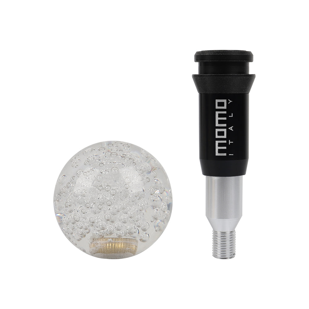 Brand New Universal Crystal Bubble Clear Round Ball Automatic Transmission Shift Knob W/ MOMO Adapter