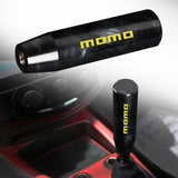 Brand New Universal Momo Black Pearl Long Stick Manual Car Gear Shift Knob Shifter M8 M10 M12