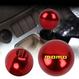 BRAND NEW UNIVERSAL MOMO JDM Aluminum Red Round Ball Manual Gear Stick Shift Knob Universal M8 M10 M12