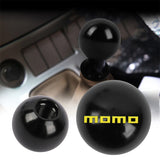 BRAND NEW UNIVERSAL MOMO JDM Aluminum Black Round Ball Manual Gear Stick Shift Knob Universal M8 M10 M12