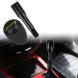 Brand New Universal Real Carbon Sticker Momo Aluminum Manual Gear Stick Black Shift Knob M8 M10 M12 & Black Shifter Extender Extension