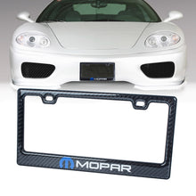 Load image into Gallery viewer, Brand New Universal 100% Real Carbon Fiber Mopar License Plate Frame - 1PCS