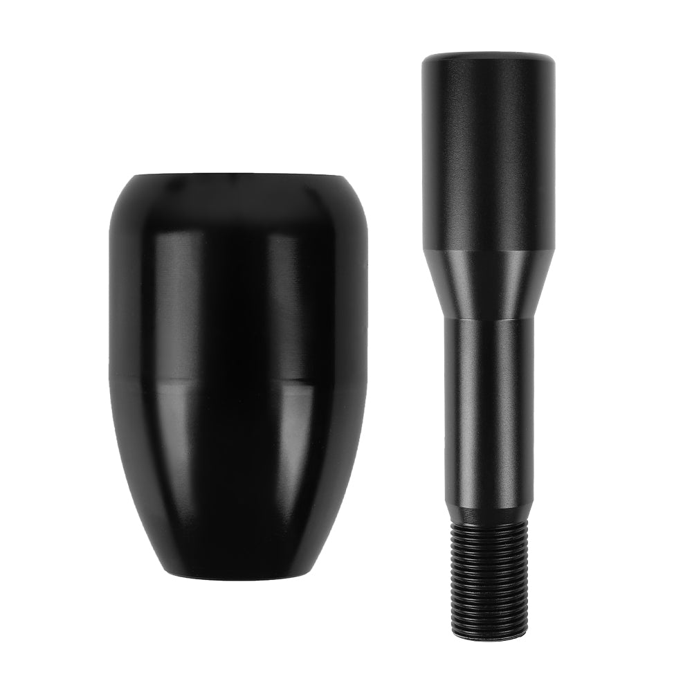 Brand New Universal Real Carbon Sticker 5 Speed Aluminum Manual Gear Stick Black Shift Knob M8 M10 M12 & Black Shifter Extender Extension