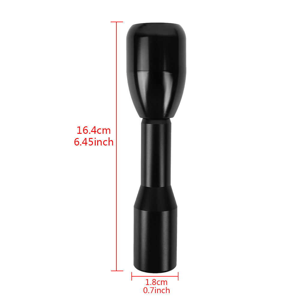 Brand New Universal Real Carbon Sticker 5 Speed Aluminum Manual Gear Stick Black Shift Knob M8 M10 M12 & Black Shifter Extender Extension