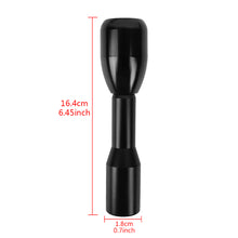 Load image into Gallery viewer, Brand New Universal Real Carbon Sticker 5 Speed Aluminum Manual Gear Stick Black Shift Knob M8 M10 M12 &amp; Black Shifter Extender Extension