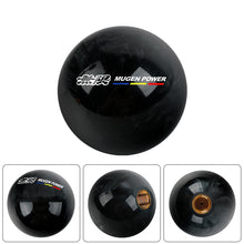 Load image into Gallery viewer, Brand New Universal Mugen JDM Black Pearl 54mm Round Ball SHIFT KNOB M8 M10 M12