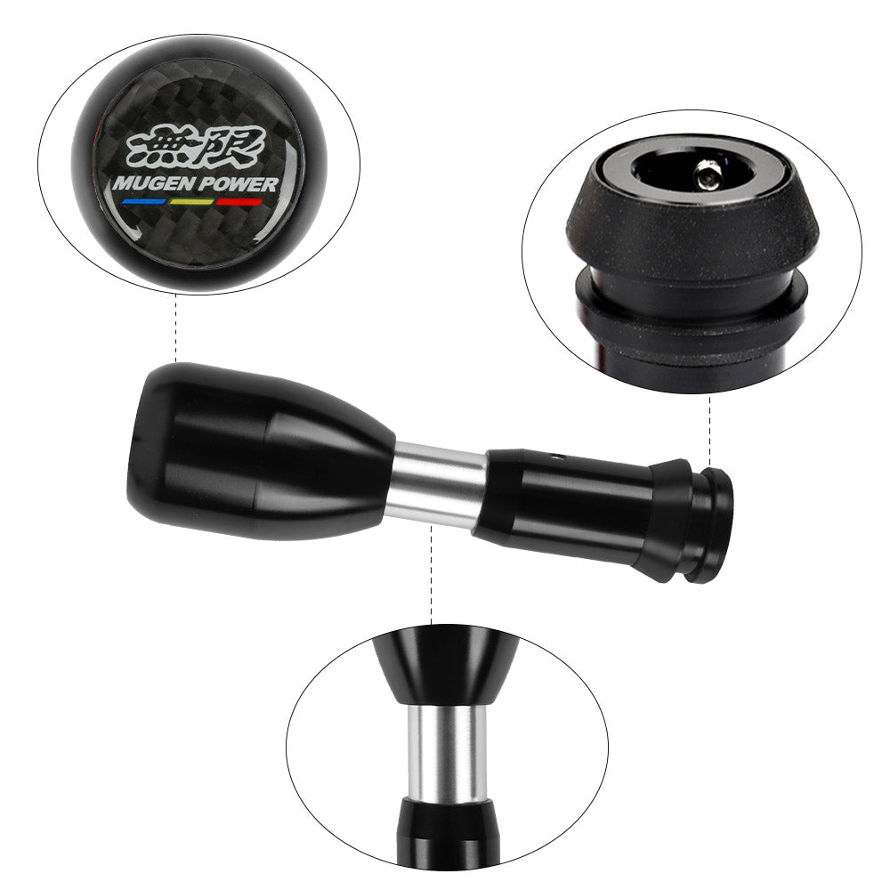 Brand New Mugen Black Aluminum Automatic Transmission Car Gear Shift Knob Shifter level