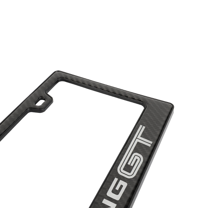 Brand New Universal 100% Real Carbon Fiber Ford Mustang GT License Plate Frame - 1PCS