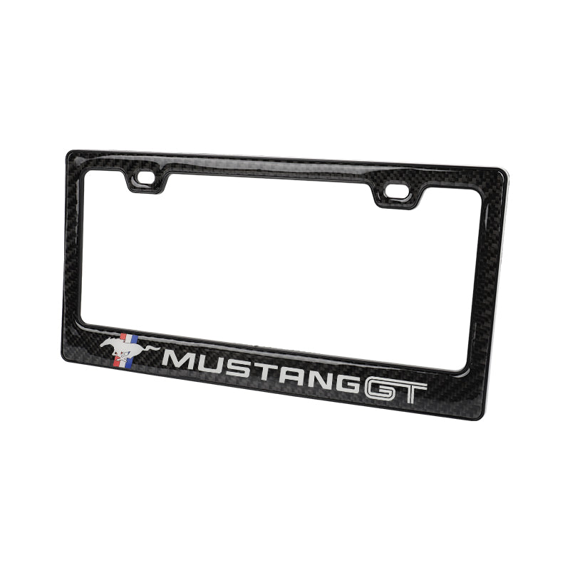 Brand New Universal 100% Real Carbon Fiber Ford Mustang GT License Plate Frame - 1PCS