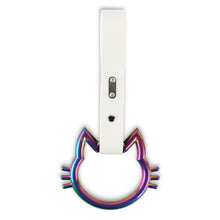 Load image into Gallery viewer, Brand New Hello Kitty Neo Chrome JDM TSURIKAWA Ring Subway Train Bus Handle White Strap Charm Drift