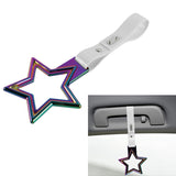 Brand New Star Handle Neo Chrome JDM TSURIKAWA Ring Subway Train Bus White Handle Strap Charm Drift