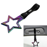 Brand New Star Handle Neo Chrome JDM TSURIKAWA Ring Subway Train Bus Black Handle Strap Charm Drift