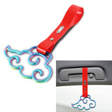 Brand New Cloud Shaped Neo Chrome JDM TSURIKAWA Ring Subway Train Bus Red Handle Strap Charm Drift