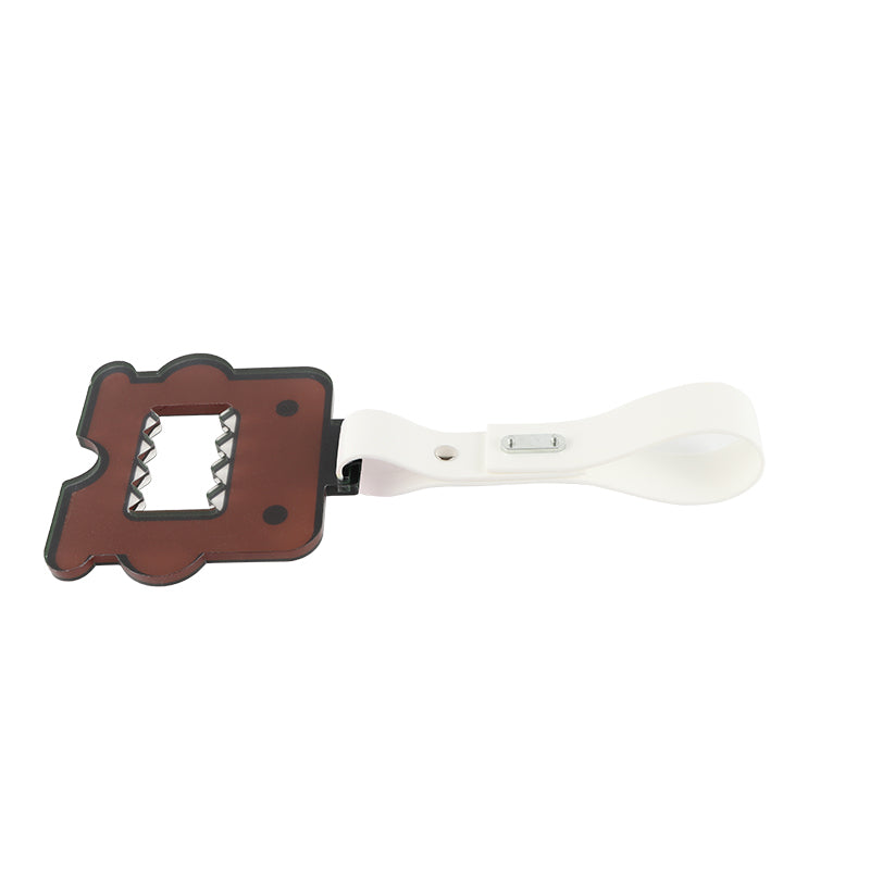 Brand New Domo Brown JDM TSURIKAWA Subway Bus White Handle Strap Charm Drift