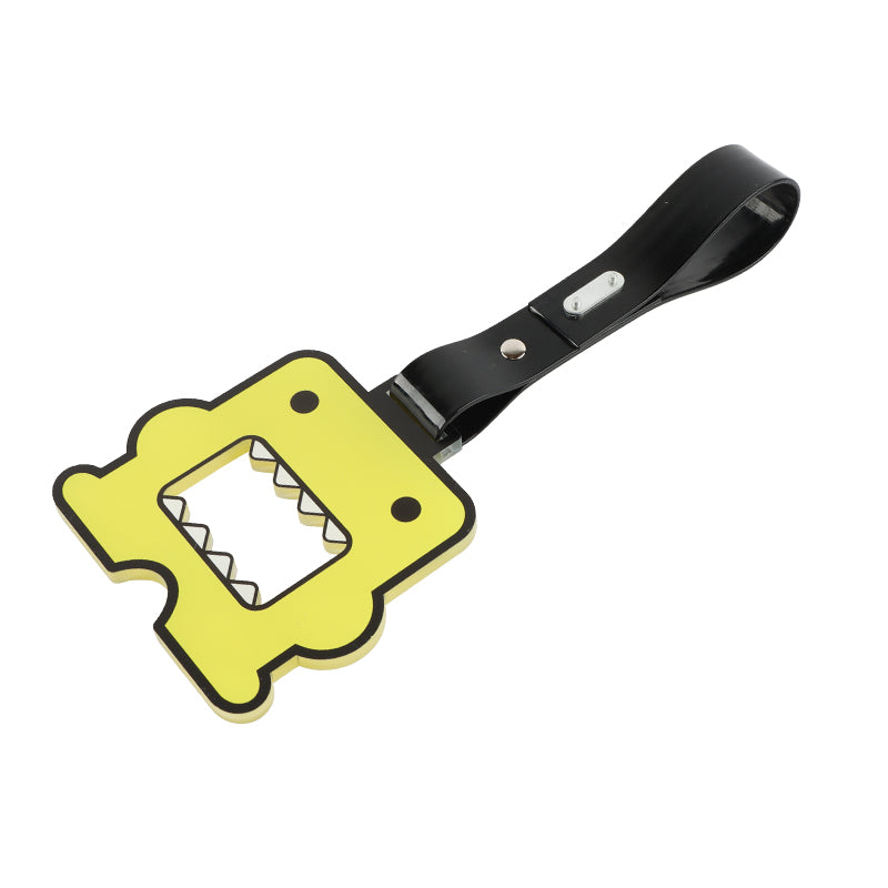 Brand New Domo Yellow JDM TSURIKAWA Subway Bus Black Handle Strap Charm Drift