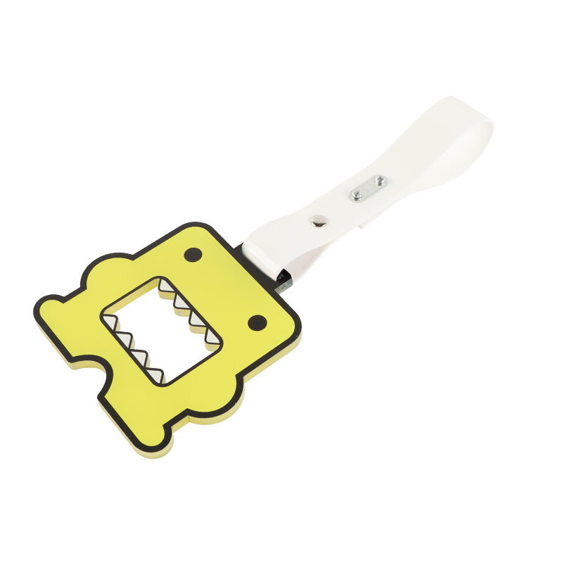 Brand New Domo Yellow JDM TSURIKAWA Subway Bus White Handle Strap Charm Drift