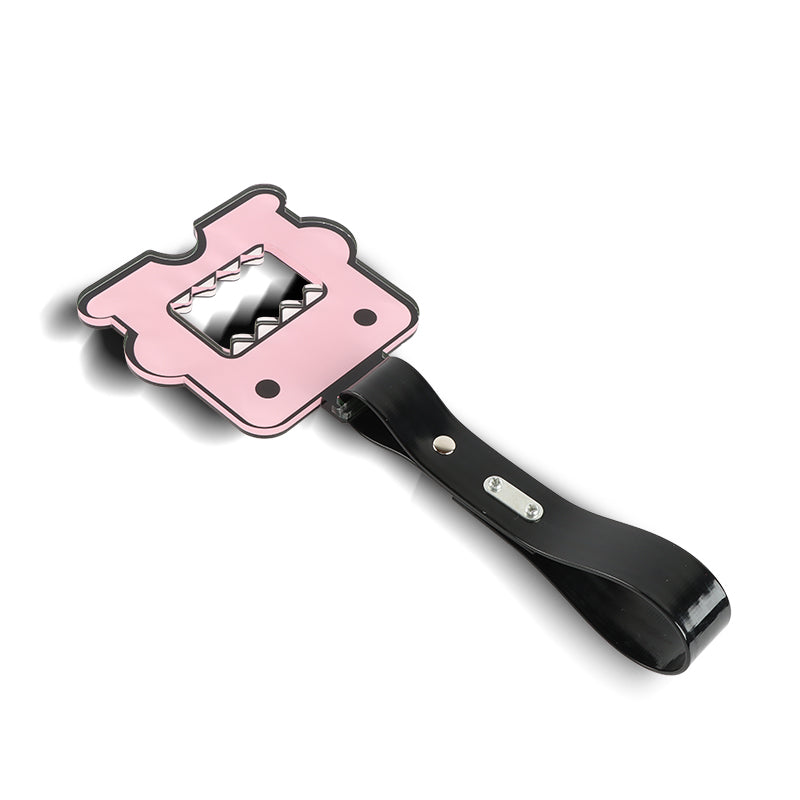 Brand New Domo Pink JDM TSURIKAWA Subway Bus Black Handle Strap Charm Drift