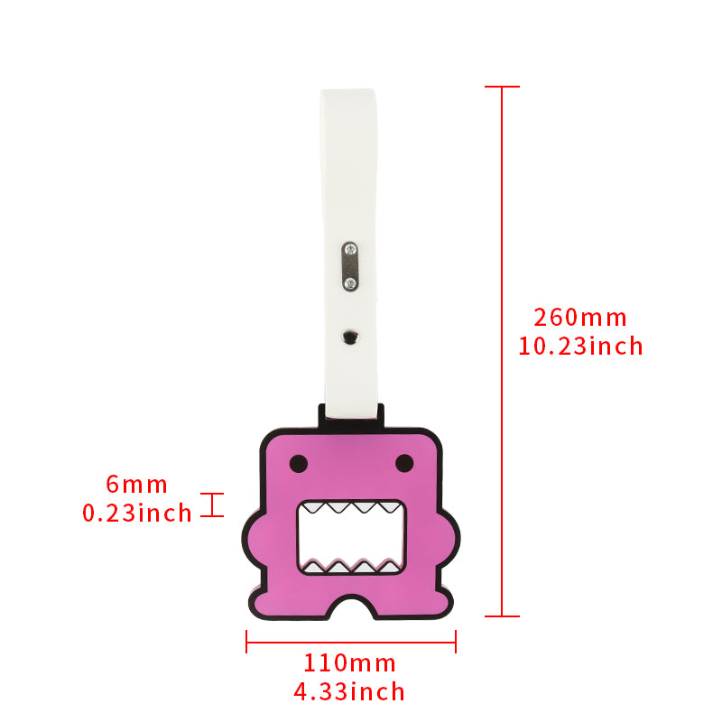 Brand New Domo Purple JDM TSURIKAWA Subway Bus White Handle Strap Charm Drift