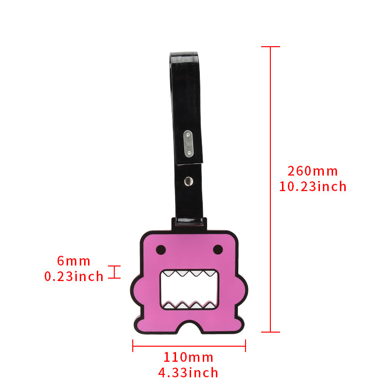 Brand New Domo Purple JDM TSURIKAWA Subway Bus Black Handle Strap Charm Drift