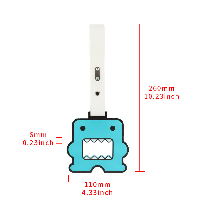 Brand New Domo Teal JDM TSURIKAWA Subway Bus White Handle Strap Charm Drift