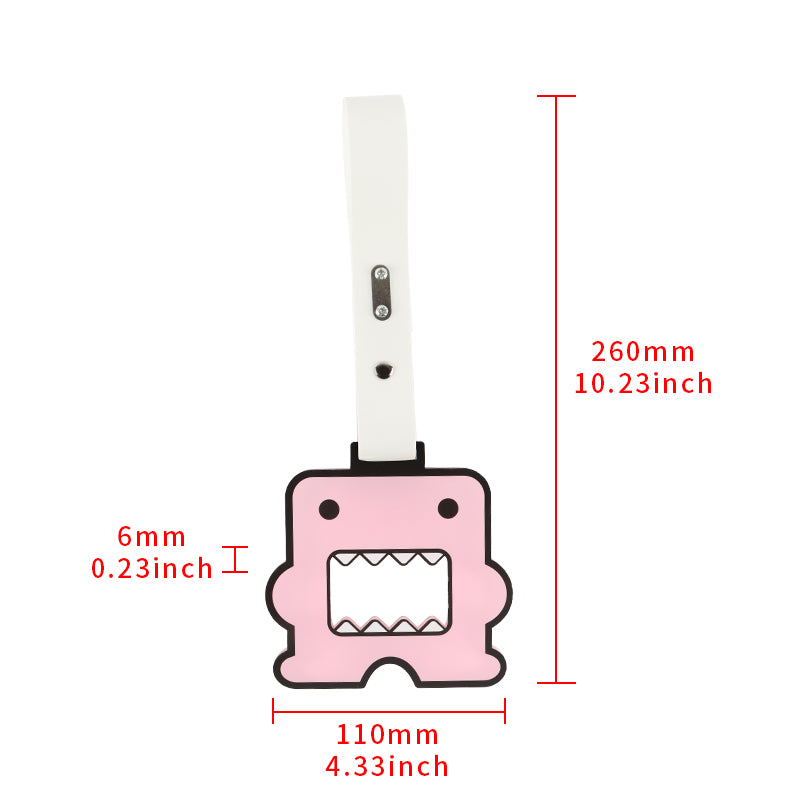 Brand New Domo Pink JDM TSURIKAWA Subway Bus White Handle Strap Charm Drift