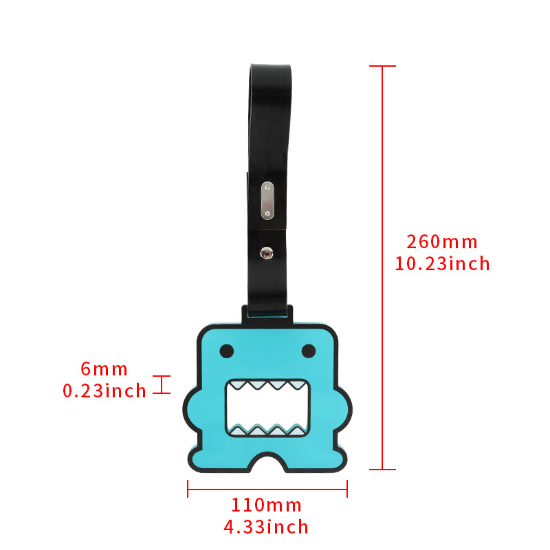 Brand New Domo Teal JDM TSURIKAWA Subway Bus Black Handle Strap Charm Drift