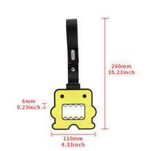 Load image into Gallery viewer, Brand New Domo Yellow JDM TSURIKAWA Subway Bus Black Handle Strap Charm Drift