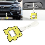 Brand New Domo Yellow JDM TSURIKAWA Subway Bus White Handle Strap Charm Drift