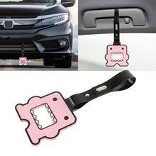 Load image into Gallery viewer, Brand New Domo Pink JDM TSURIKAWA Subway Bus Black Handle Strap Charm Drift