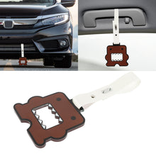 Load image into Gallery viewer, Brand New Domo Brown JDM TSURIKAWA Subway Bus White Handle Strap Charm Drift