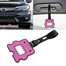 Load image into Gallery viewer, Brand New Domo Purple JDM TSURIKAWA Subway Bus Black Handle Strap Charm Drift