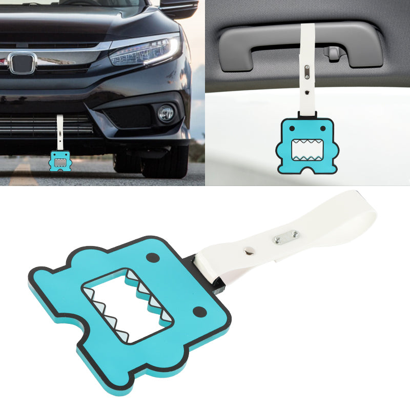 Brand New Domo Teal JDM TSURIKAWA Subway Bus White Handle Strap Charm Drift