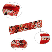 Load image into Gallery viewer, Brand New Universal 2PCS SAKURA Red Wave Fabric Soft Cotton Seat Belt Cover Shoulder Pads