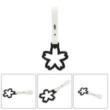 Load image into Gallery viewer, Brand New Flower Carbon Fiber JDM TSURIKAWA Ring Subway Train Bus White Handle Strap Charm Drift