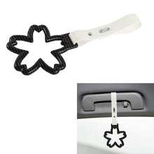 Load image into Gallery viewer, Brand New Flower Carbon Fiber JDM TSURIKAWA Ring Subway Train Bus White Handle Strap Charm Drift