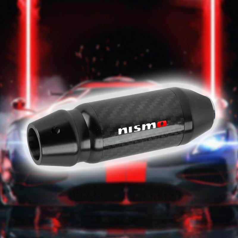 Brand New Nismo Universal Real Carbon Fiber Black Aluminum Automatic Transmission Racing Gear Shift Knob
