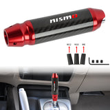 Brand New Nismo Universal Real Carbon Fiber Red Aluminum Automatic Transmission Racing Gear Shift Knob