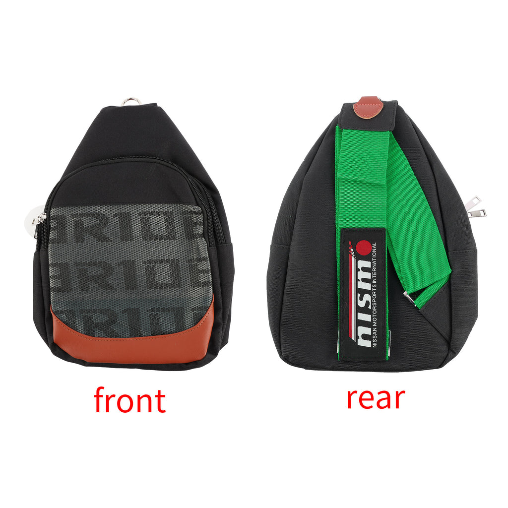 Brand New JDM NISMO Green Backpack Molle Tactical Sling Chest Pack Shoulder Waist Messenger Bag