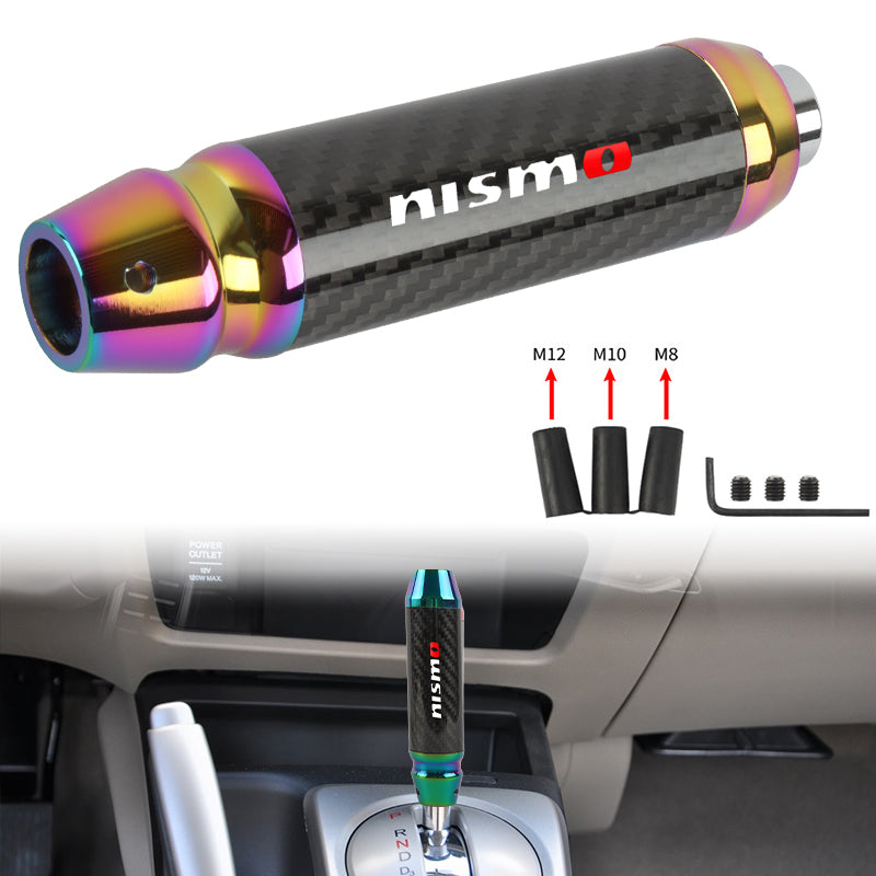 Brand New Universal Nismo Real Carbon Fiber Neo Aluminum Automatic Transmission Racing Gear Shift Knob