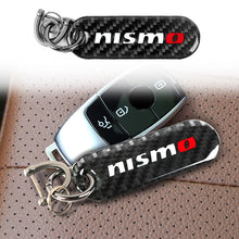 Load image into Gallery viewer, Brand New Universal 100% Real Carbon Fiber Keychain Key Ring For Nismo