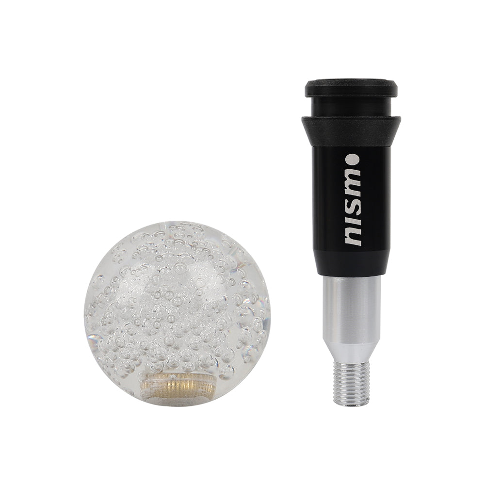 Brand New Universal Crystal Bubble Clear Round Ball Automatic Transmission Shift Knob W/ NISMO Adapter