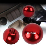 BRAND NEW UNIVERSAL NISMO JDM Aluminum Red Round Ball Manual Gear Stick Shift Knob Universal M8 M10 M12