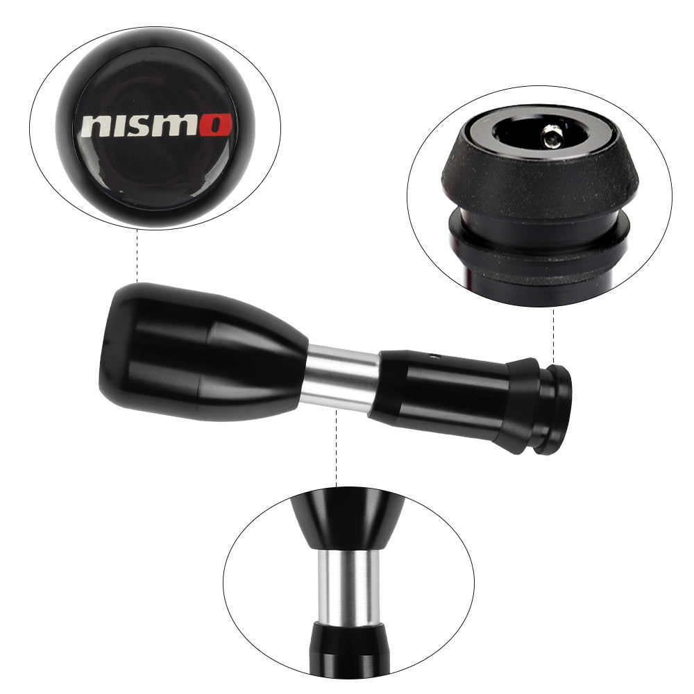 Brand New Nismo Black Aluminum Automatic Transmission Car Gear Shift Knob Shifter level