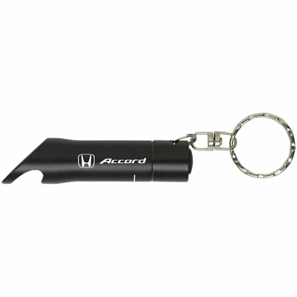 Brand New Accord Key Ring Black Keychain Flashlight Bottle Opener Authentic Officially Licensed Product