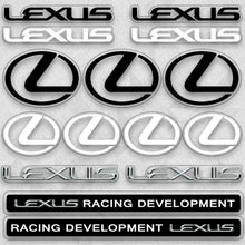 Load image into Gallery viewer, Brand New Universal Lexus Racing F-Sport Car Logo Sticker Vinyl 3D Decal Stripes Decoration GIft