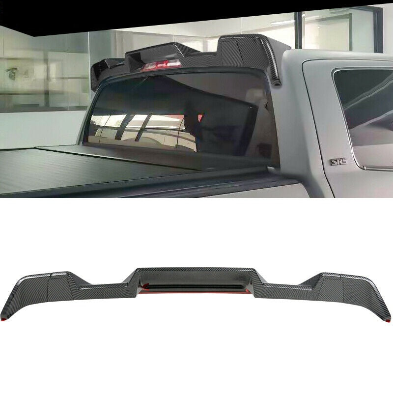 BRAND NEW 2014-2021 Toyota Tundra All Cab & Bed Size ABS Carbon Fiber Rear Roof Spoiler Wing